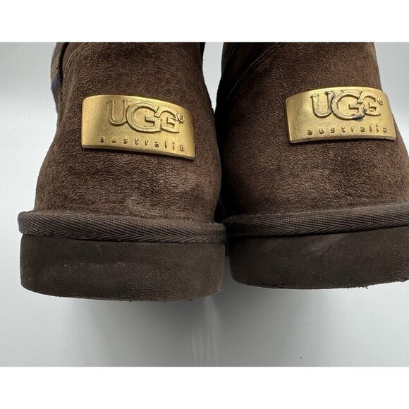 UGG Australia Women’s Brown Suede Cargo Tall Zip Sheepskin Boots SIZE 8 - Picture 15 of 16